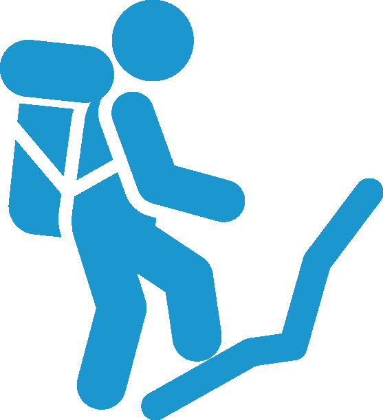 man in hike